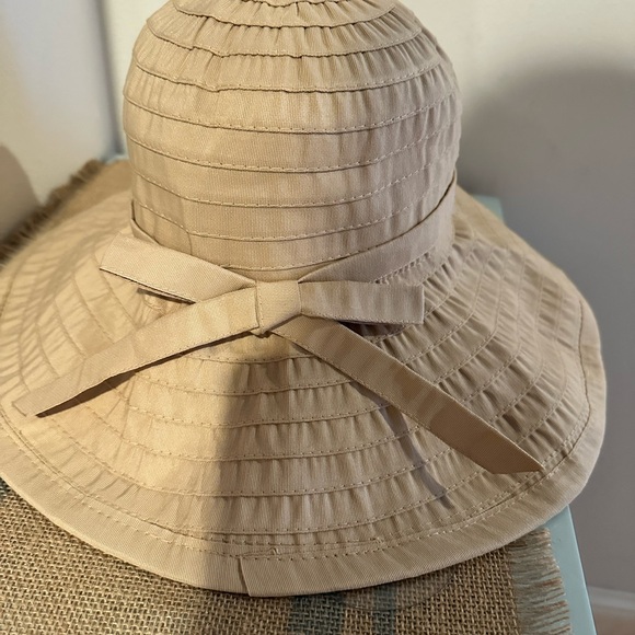 Sungrubbies Ginger Wide Brim Packable Sun Hat Size XL Wheat / Tan - Picture 3 of 10